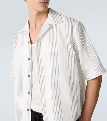 Hemd Textured Striped aus Baumwolle | Commas