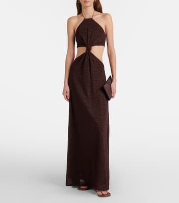 Lumière cutout halterneck maxi dress | Oséree