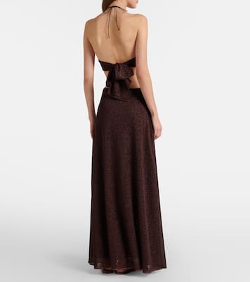 Lumière cutout halterneck maxi dress | Oséree