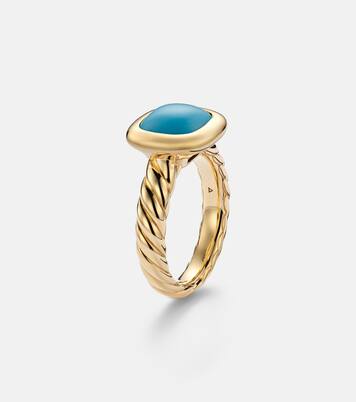Anillo DY Mercer® de oro de 18 ct con turquesa | David Yurman
