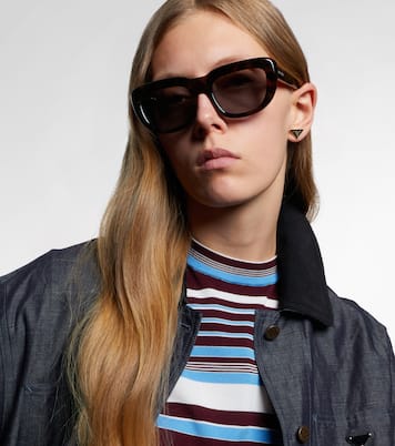 Occhiali da sole cat-eye con logo | Prada