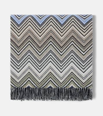 Perseo Zigzag wool and cashmere throw | Missoni