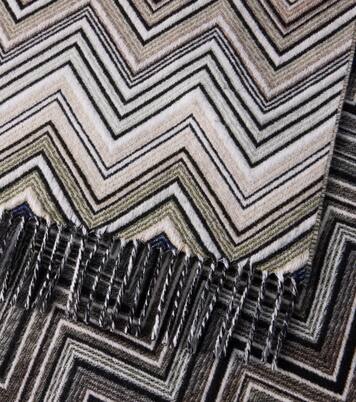 Perseo Zigzag wool and cashmere throw | Missoni