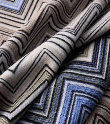 Perseo Zigzag wool and cashmere throw | Missoni