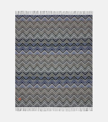Perseo Zigzag wool and cashmere throw | Missoni
