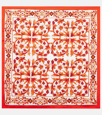 Majolica silk twill scarf | Dolce&Gabbana