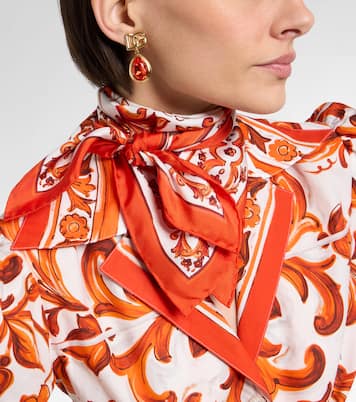 Majolica silk twill scarf | Dolce&Gabbana