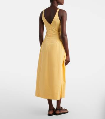 Lindie cotton poplin midi dress | Posse