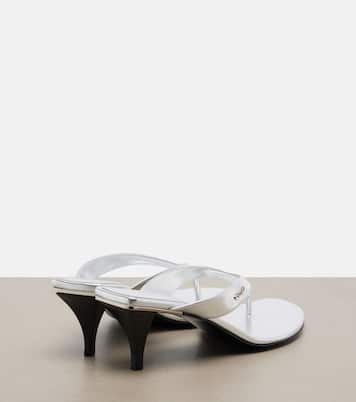 Sandalen Vittoria aus Metallic-Leder | Gucci