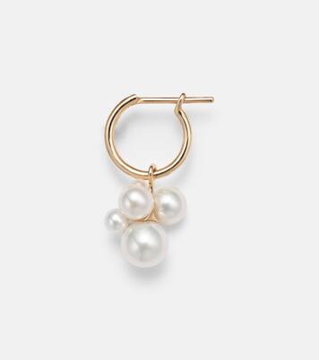 Pendiente individual Botticelli de oro de 14 ct con perlas | Sophie Bille Brahe