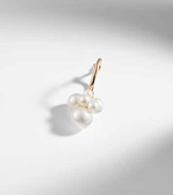 Pendiente individual Botticelli de oro de 14 ct con perlas | Sophie Bille Brahe