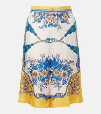 Culottes aus Seiden-Twill | Gucci