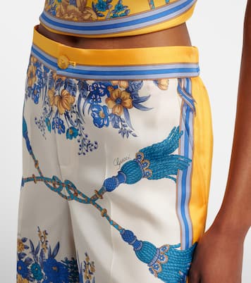 Culottes aus Seiden-Twill | Gucci