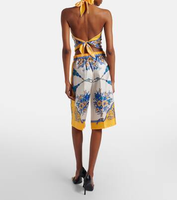 Culottes aus Seiden-Twill | Gucci