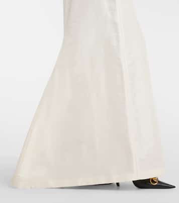 Gonna lunga in faille di seta | Gucci