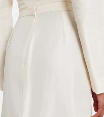 Gonna lunga in faille di seta | Gucci