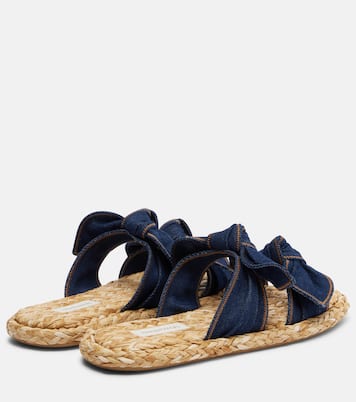 Carousel牛仔草编凉拖鞋 | Zimmermann