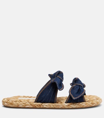 Carousel牛仔草编凉拖鞋 | Zimmermann