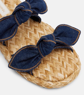 Carousel牛仔草编凉拖鞋 | Zimmermann