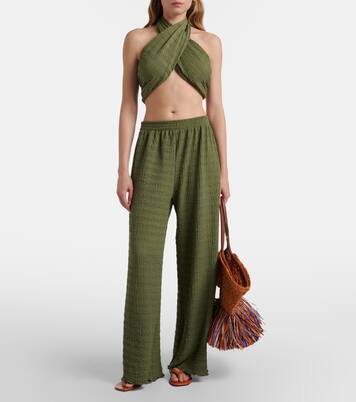 Amaya sheer wide-leg pants | Jade Swim