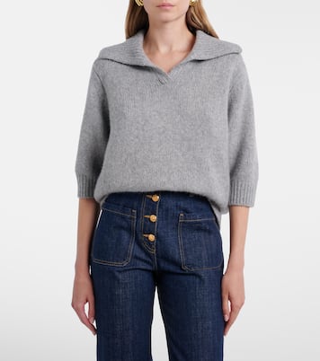 Lailai cashmere and silk polo sweater | Lisa Yang