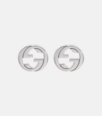Boucles d'oreilles Interlocking G en argent sterling | Gucci