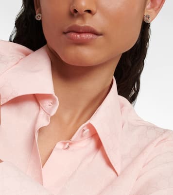 Boucles d'oreilles Interlocking G en argent sterling | Gucci