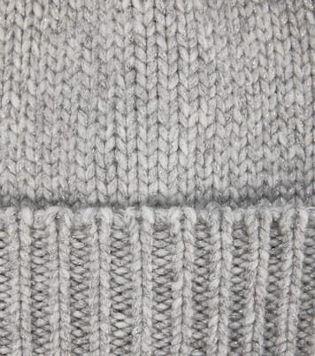 Wool-blend pom-pom beanie | Il Gufo