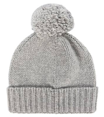 Wool-blend pom-pom beanie | Il Gufo