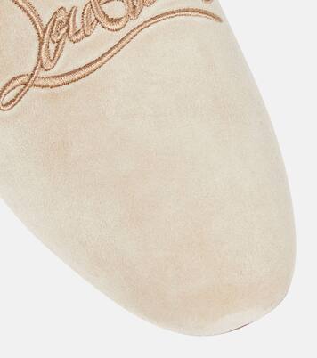 Navy Coolito Donna suede slippers | Christian Louboutin