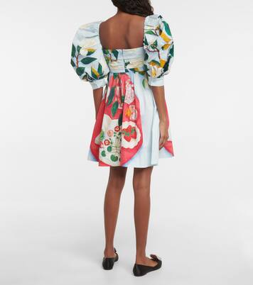 Robe en coton à motif Tablescape | Oscar de la Renta