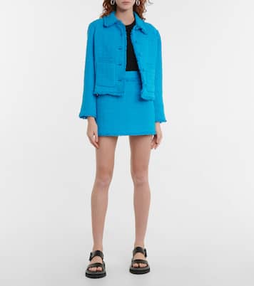 White Label Minirock aus Tweed | Proenza Schouler