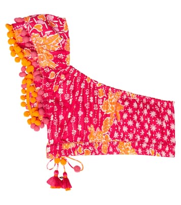 Kaia floral crop top | Poupette St Barth Kids