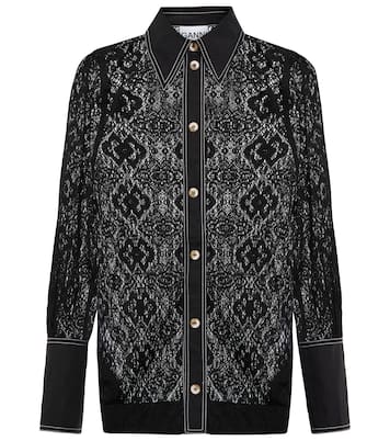 Hemd aus Spitze | Ganni