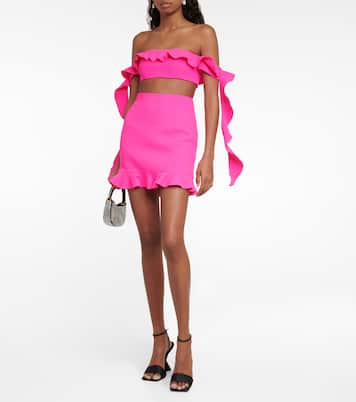 Bustier-Top aus einem Wollgemisch | David Koma