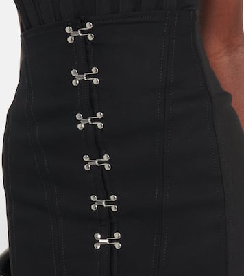 High-Rise-Minirock aus Baumwolle | Dion Lee