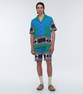Shorts en piqué de algodón en jacquard | Alanui