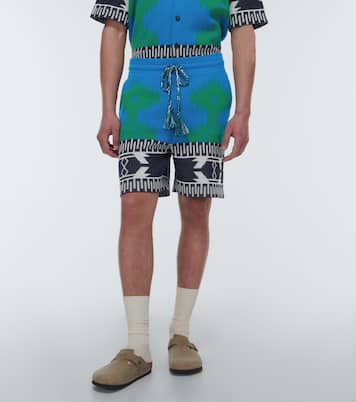 Shorts en piqué de algodón en jacquard | Alanui