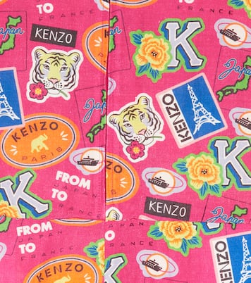 Printed linen and cotton jumpsuit | Kenzo Kids