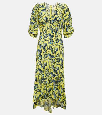 Robe midi imprimée en crêpe | Diane von Furstenberg