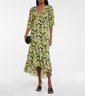 Robe midi imprimée en crêpe | Diane von Furstenberg