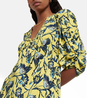Robe midi imprimée en crêpe | Diane von Furstenberg