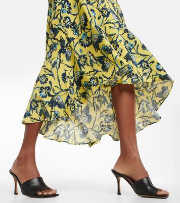 Robe midi imprimée en crêpe | Diane von Furstenberg