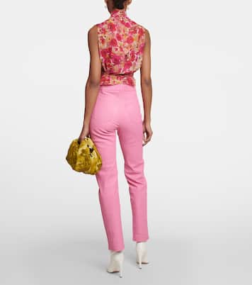 High-Rise-Hose Terry aus Leder | Stouls