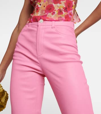 High-Rise-Hose Terry aus Leder | Stouls