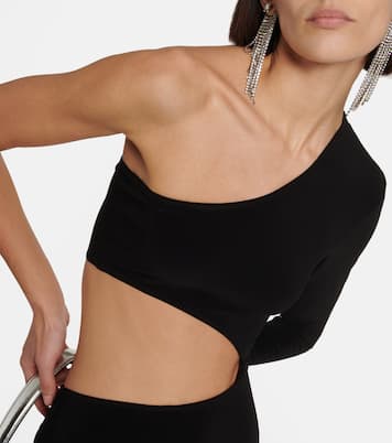 Shane asymmetric catsuit | Norma Kamali