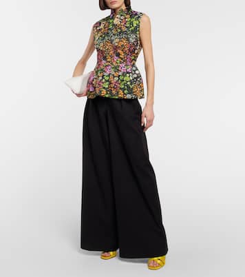 Pantoletten Oahu 95 aus Satin | Aquazzura