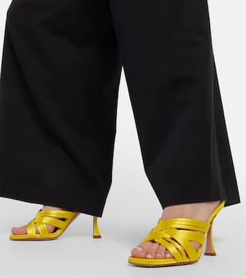 Pantoletten Oahu 95 aus Satin | Aquazzura