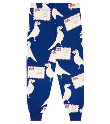 Printed cotton jersey sweatpants | Mini Rodini