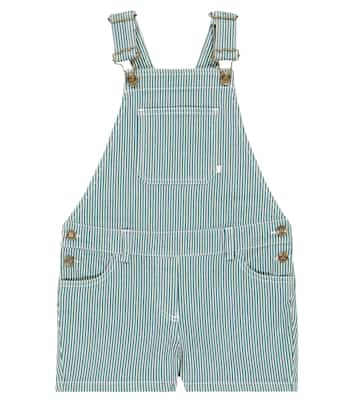 Saga striped denim overalls | Bonpoint